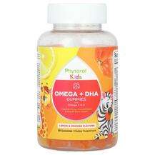 Phytoral, Kids Omega + DHA Gummies with Omega 3-6-9 Lemon &...