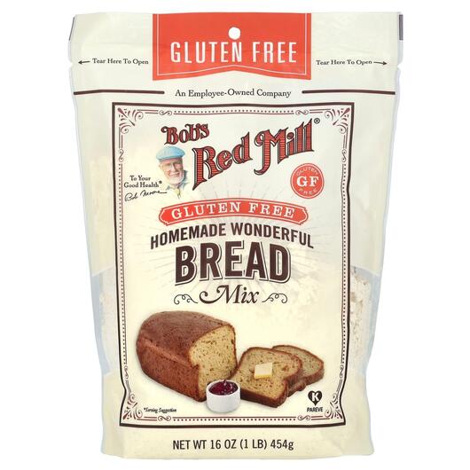 Основное фото товара Homemade Wonderful Bread Mix Gluten Free, Зерновые культуры, 453 