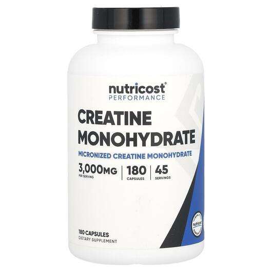 Основное фото товара Nutricost, Креатин, Performance Creatine Monohydrate 3000 mg, ...
