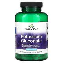 Swanson, Potassium Gluconate 99 mg, Калій, 100 капсул