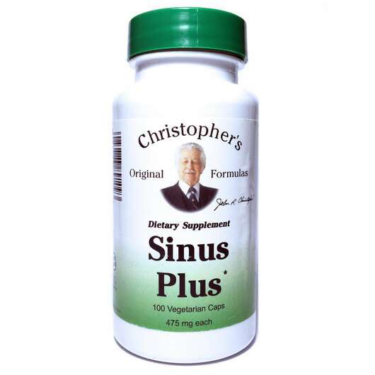Основне фото товара Christopher's Original Formulas, Sinus Plus, Підтримка носових...