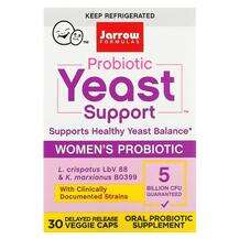 Jarrow Formulas, Пробиотики, Probiotic Yeast Women’s, 30...