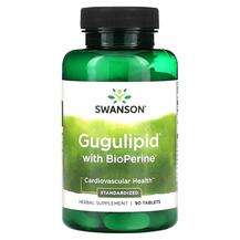 Swanson, Gugulipid with BioPerine Standardized, Комплекс для с...