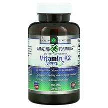 Amazing Nutrition, Витамин K2, Vitamin K2 100 mcg, 120 VCaps