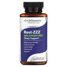 LifeSeasons, Rest-ZZZ Melatonin-Free Sleep Support, 60 Veg Cap...