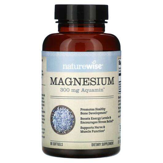 Основне фото товара Naturewise, Magnesium 300 mg, Магній, 90 капсул