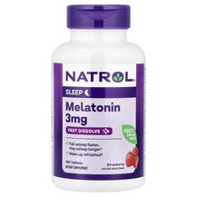 Мелатонін Melatonin Fast Dissolve Strawberry 3 mg