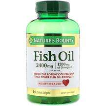 Nature's Bounty, Fish Oil 2400 mg, Риб'ячий жир Омега-3 2400 м...