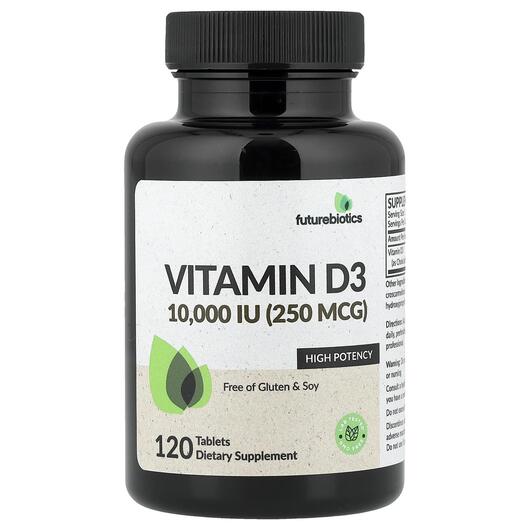 Основне фото товара Vitamin D3 250 mcg 10000 IU, Вітамін D, 120 таблеток