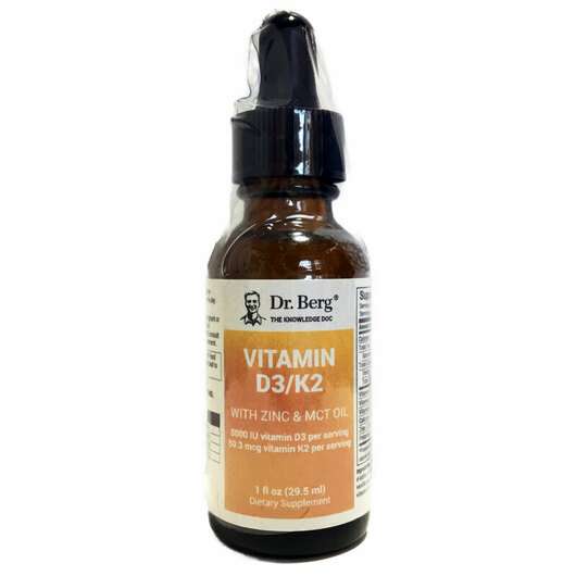 Vitamin D3/K2 with Zinc & MCT Oil, 28.3 ml