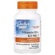 Doctor's Best, Vitamin D3 + K2 MK-7, Вітаміни D3 K2, 180 ...