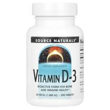 Вітамін D-3 1000 МО Vitamin D-3 1000 IU 200 Source