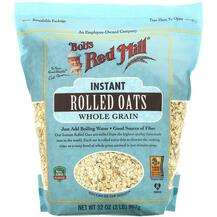 Bob's Red Mill, Instant Rolled Oats Whole Grain, Овес, 907 г