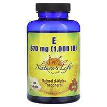 Natures Life, Витамин E Токоферолы, Vitamin E 670 mg 1000 IU, ...