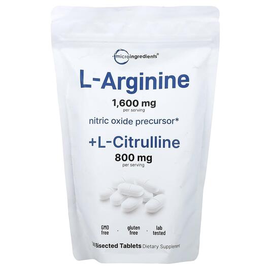 Основное фото товара L-Аргинин, L Arginine + L-Citrulline, 240 таблеток