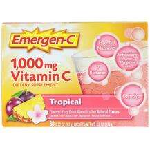 Emergen-C, Vitamin C Tropical 1000 mg 30 Packets, Вітамін C, 9...