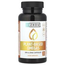 Plant-Based Omegas Омега 3 Zhou Nutrition 30 капсул Plant-Based Omegas Омега 3 Zhou Nutrition 30 капсул