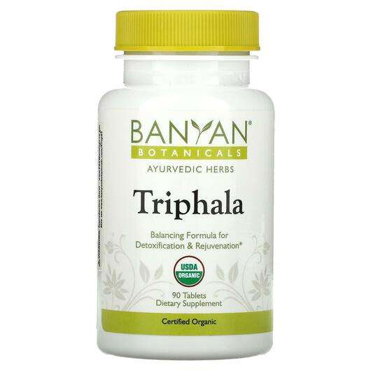 Основное фото товара Banyan Botanicals, Трифала, Triphala, 90 таблеток