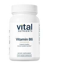 Vital Nutrients, Vitamin B6 100 mg, Вітамін B6 Піридоксин, 100...