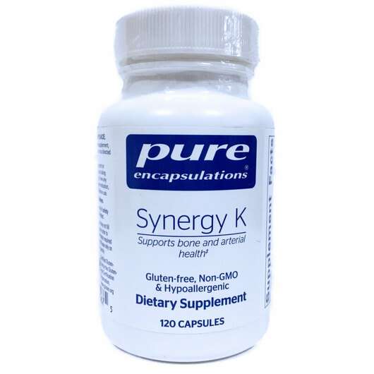 Основне фото товара Pure Encapsulations, Synergy K, Вітамін K Філохінон, 120 капсул