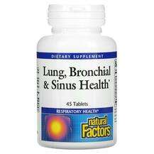 Natural Factors, Lung Bronchial & Sinus Health, 45 Tablets