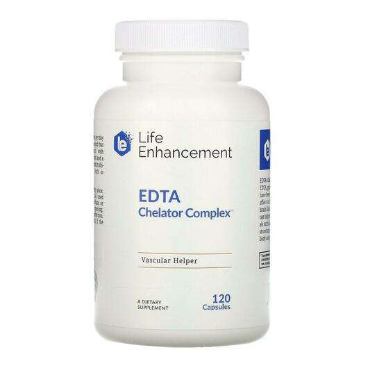 Основне фото товара Life Enhancement, EDTA Chelator Complex 120, Підтримка серця т...