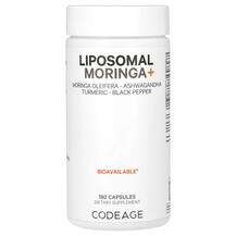 CodeAge, Моринга, Liposomal Moringa+, 180 капсул