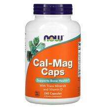 Now, Cal Mag Caps, Кальцій і Магній, 240 капсул