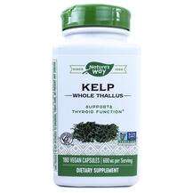 Nature's Way, Келп 600 мг, Kelp 600 mg, 180 капсул