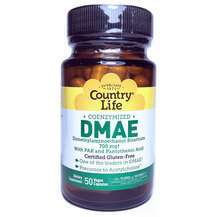 Country Life, DMAE Coenzymized 350 mg, 50 Veggie Caps
