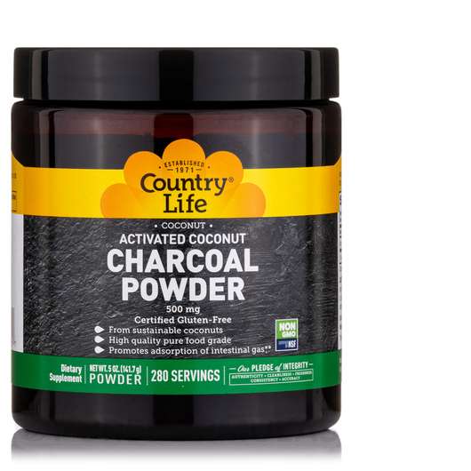 Фото товару Activated Coconut Charcoal Powder 500 mg