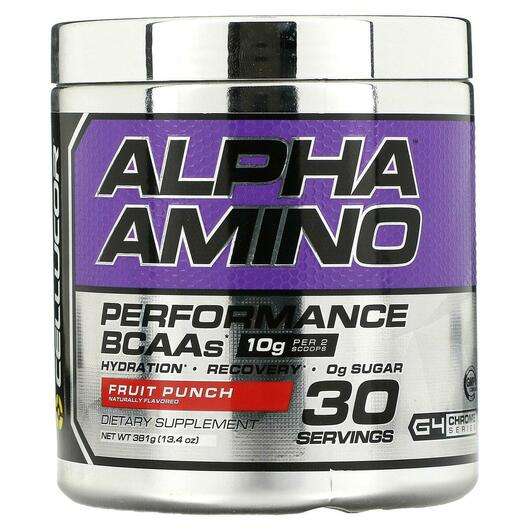 Alpha Amino Performance BCAAs Fruit Punch 13, Амінокислоти БЦАА, 381 г