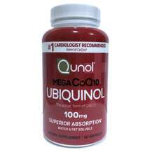 Qunol, Mega Ubiquinol CoQ10 100 mg, 60 Softgels