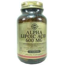 Фото товара Альфа-ліпоєва кислота 600 мг Alpha Lipoic Acid Solgar