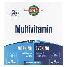 KAL, Multivitamin Morning & Evening 2 Pack, 60 Tablets Each