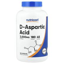 D-Aspartic Acid L-Аспартат Nutricost 180 капсул