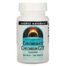 Source Naturals, Chromemate Chromium GTF 200 mcg 240, Хром GTF...