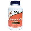 Фото товару Now, Betaine HCL 648 mg, Бетаїн 648 мг, 120 капсул