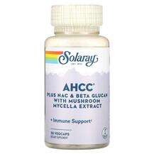 Solaray, AHCC Plus NAC & Beta Glucan With Mushroom Mycelia...