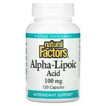 Natural Factors, Альфа-липоевая кислота, Alpha-Lipoic Acid 100...