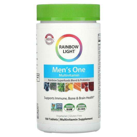 Основне фото товара Rainbow Light, Men's One Multivitamin, Вітаміни для чоловіків,...