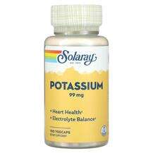 Solaray, Potassium 99 mg, 100 VegCaps