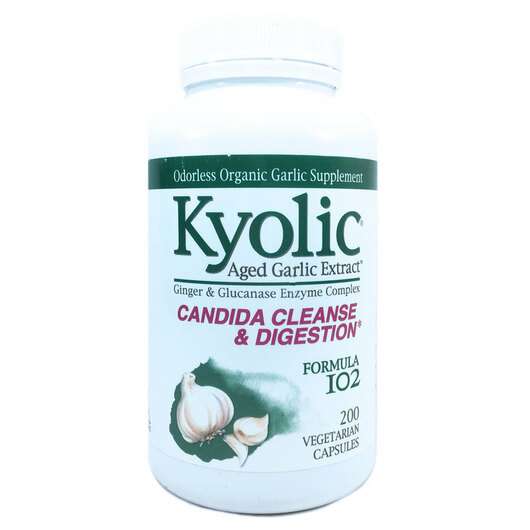 Основное фото товара Kyolic, Экстракт Чеснока, Candida Cleanse & Digestion, 200...