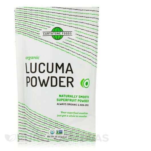 Основне фото товара Earthtone Foods, Lucuma Powder, Лукума, 454 г