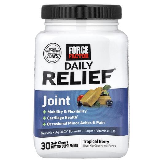 Основне фото товара Daily Relief Joint Tropical Berry, Підтримка суглобів, 30 таблето