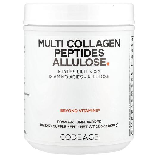 Основное фото товара Коллаген, Multi Collagen Peptides Allulose Unflavored, 600 г