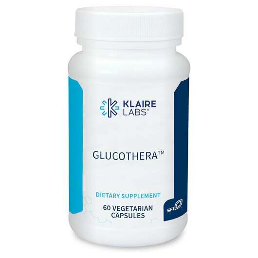 Основне фото товара Klaire Labs SFI, GlucoThera, Підтримка глюкози, 60 капсул