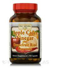 Only Natural, Уксус, Apple Cider Vinegar Plus Grapefruit, 90 к...