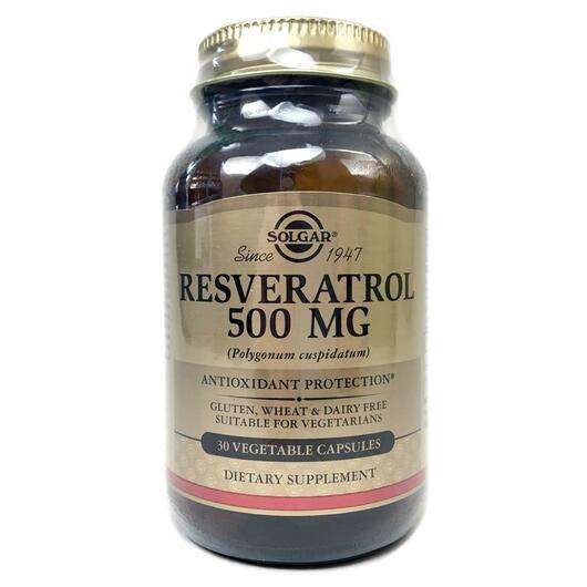 Resveratrol 500 mg, 30 Vegetable Capsules