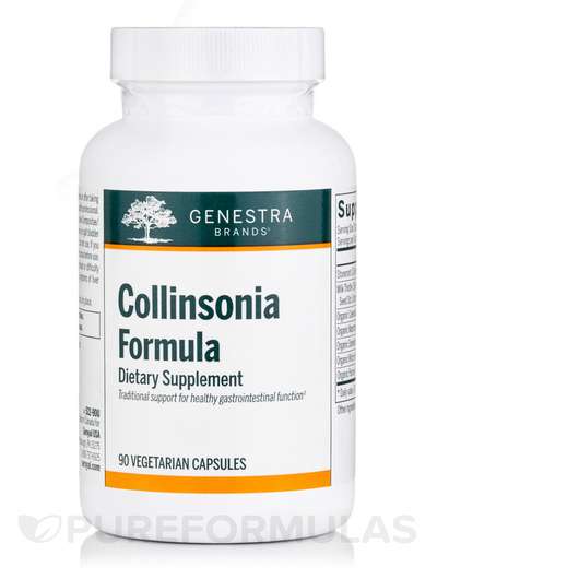 Основное фото товара Genestra, Коллинсония, Collinsonia Formula 200 mg, 90 капсул